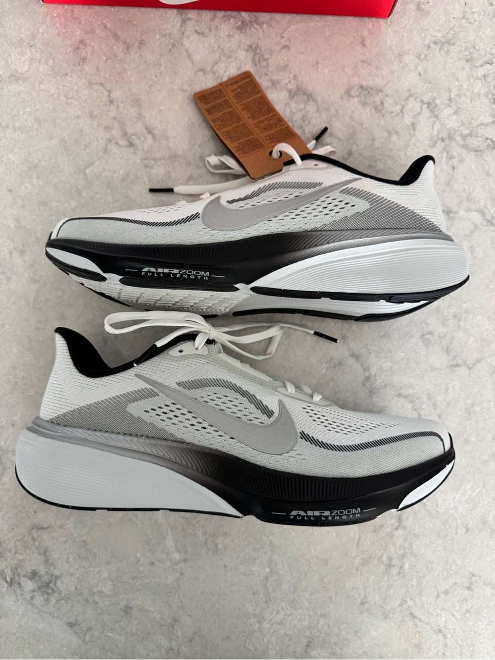 Nike Men’s Pegasus 42 Shoes - White, Gray & Black